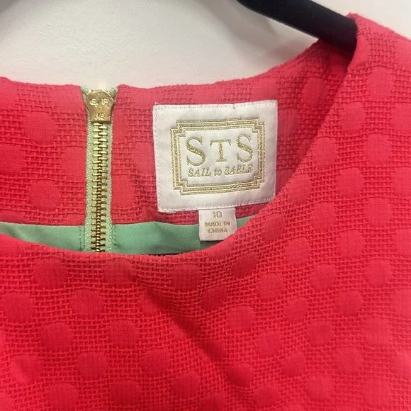 Sail to Sable pink spotted mini dress 10 - Picture 4 of 8